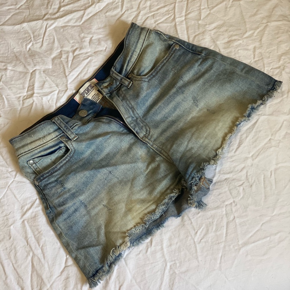 Pink Denim Shorts